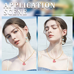 48Pcs 8 Colors Acrylic Pendants&nbsp;FIND-SC0005-19