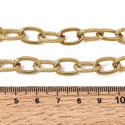 9MM 304 Stainless Steel Textured Cable Chain Necklaces for Women Men&nbsp;SA-CBA37BC-19G