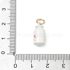 Spray Painted Brass Pendants&nbsp;KK-CBAEB58-15C