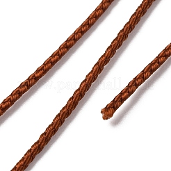 ポリエステル編組コード  ココナッツブラウン  2mm  約21.87ヤード（20m）/ロール&nbsp;OCOR-F010-D13-2mm