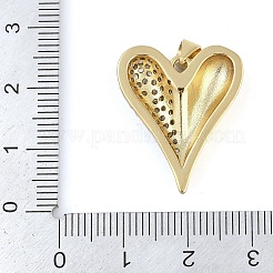Brass Micro Pave Cubic Zirconia Pendants&nbsp;KK-Q821-02G