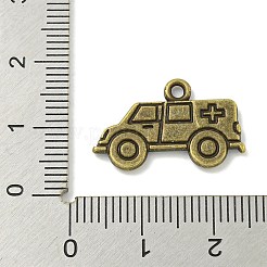 合金のチベット風チャーム  鉛フリー＆カドミウムフリー  救急車  アンティークブロンズ  13.5x21.5x2mm  穴：1.5mm&nbsp;TIBE-I026-6031AB