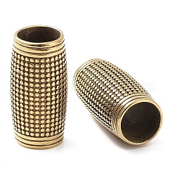 イオンプレーティング（IP）304ステンレスビーズ  コラム  ゴールドカラー  24x12mm  穴：8.5mm&nbsp;STAS-D166-47G