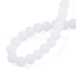 Imitation Jade Glass Beads Strands&nbsp;GLAA-T032-J4mm-MD01