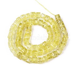 Crackle Transparent Glass Beads Strands&nbsp;GLAA-N062-6mm-05