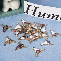 20Pcs 10 Styles Zinc Alloy Enamel Pendants&nbsp;ENAM-BG0001-01