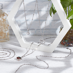 10Pcs 304 Stainless Steel Satellite Chain Necklaces Set for Men Women&nbsp;NJEW-NB0001-13