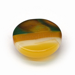 Dyed Natural Striped Agate/Banded Agate Cabochons&nbsp;G-R348-20mm-04