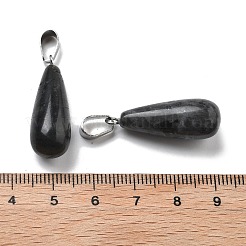 Natural Larvikite Pendants&nbsp;G-T081-35