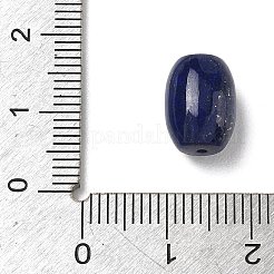 天然石ラピスラズリビーズ  幾何学模様のビーズ  バレル  11.8x8.5mm  穴：1mm&nbsp;G-T149-01C