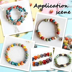 180Pcs 12 Colors Handmade Porcelain Beads&nbsp;PORC-SC0001-21B