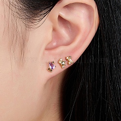 Elegant S925 Silver Earrings with Diamonds&nbsp;KH6473-7