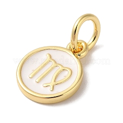 Real 18K Gold Plated Brass Enamel Charms&nbsp;KK-L216-001G-L02