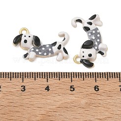 Spray Painted Alloy Enamel Pendants&nbsp;ENAM-K076-41G-05