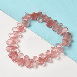 Cherry Quartz Glass Beads Strands&nbsp;G-B064-B49