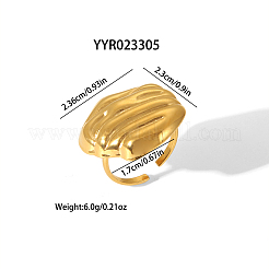Autumn Winter High-End 304 Stainless Steel Cuff Rings for Women&nbsp;MR8055-4
