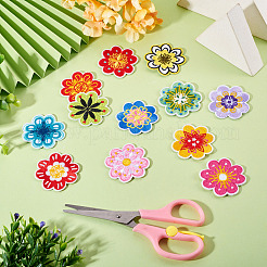 12Pcs Polyester Clothing Patches&nbsp;PATC-TAC0012-001