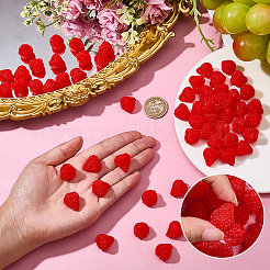 60Pcs PVC Strawberry Display Decorations&nbsp;DJEW-SC0001-32