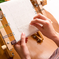クロスステッチ刺繍用のキャンバスストレッチクリップ  ゴムストラップ付きアイロンクリップ  ミックスカラー  ストラップ：660mm  20pc  クリップ：33.5mm  20pc&nbsp;AJEW-HY0001-69