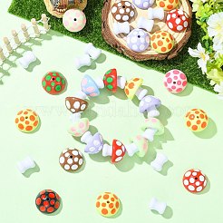 40Pcs 2 Styles Opaque Acrylic Beads&nbsp;MACR-CJ0002-49