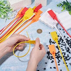 40Pcs 4 Colors Plastic Cable Ties Tags for Clothing Shoes Bags&nbsp;DIY-TA0015-45