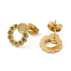 Ion Plating(IP) 304 Stainless Steel Stud Earring Finding&nbsp;STAS-E180-06G
