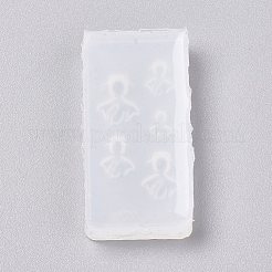 シリコンモールド  レジン型  UVレジン用  エポキシ樹脂ジュエリー作り  金魚  ホワイト  40x19x5mm&nbsp;DIY-WH0079-48