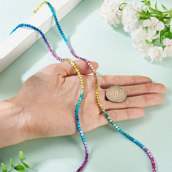 2 Strands Gradient Color Electroplated Synthetic Non-magnetic Hematite Beads Strands&nbsp;G-TA0002-86A