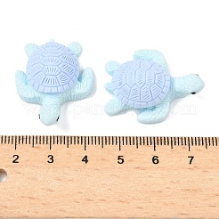 オペーク樹脂カボション  カメ  ミックスカラー  28x22.5x10mm&nbsp;CRES-D312-09