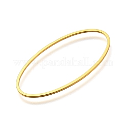 真鍮製フレームコネクター  オーバル  18KGP本金メッキ  40x20x1mm  内径：38x17.5mm&nbsp;KK-Z126-01G