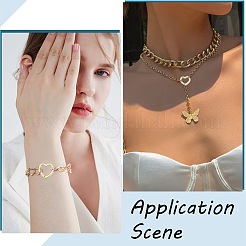 6Pcs 3 Styles Rack Plating Heart Brass Spring Gate Rings&nbsp;KK-SC0006-11