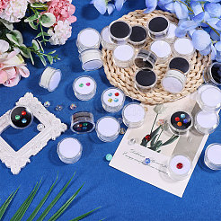 50Pcs 2 Colors Plastic Nail Decorate Storages&nbsp;MRMJ-CA0001-57