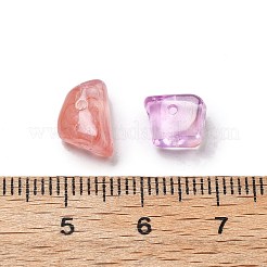 透明なアクリルビーズ  ナゲット  8~13x6~12x4~7mm  穴：1.2~1.5mm  約497個/100g&nbsp;TACR-P013-A06-B