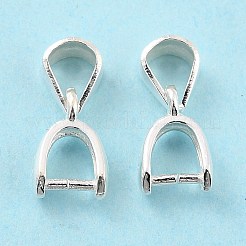 925 Sterling Silver Ice Pick Pinch Bails&nbsp;STER-Z001-012S