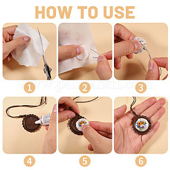 DIY Wood Pendant Decorations Making Kits&nbsp;HJEW-CA00076