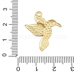 304ステンレススチールクリスタルラインストーンペンダント  鳥のチャーム  PVD真空メッキ  18KGP本金メッキ  25x20x2.5mm  穴：1.5mm&nbsp;STAS-R155-066G