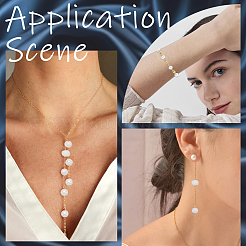30Pcs Natural Cultured Freshwater Pearl Connector Charms&nbsp;FIND-SC0005-40