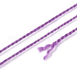 編組ポリエステルコード  ジュエリー作りのための  ラウンド  パープル  0.5~1mm  約63~64m /ロール  10ロール/セット&nbsp;OCOR-T017-04A-10