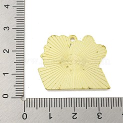 漫画合金エナメル ペンダント  ゴールドカラー  兎  24x29x1mm  穴：1.6mm&nbsp;ENAM-Z015-04G-03