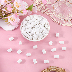 100個の樹脂カボション  模造綿菓子  ホワイト  15x11x10.5mm&nbsp;RESI-SC0006-86B
