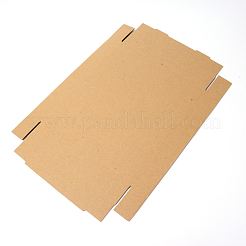 紙箱  フリップカバー  ジュエリーパッキング用  長方形  バリーウッド  24.5x21x3.5cm&nbsp;CON-WH0083-01A