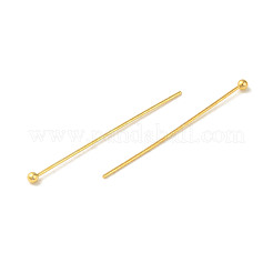 304ステンレススチールボールヘッドピン  18KGP本金メッキ  34x0.6mm  ヘッド：1.9mm&nbsp;STAS-K285-03B-G