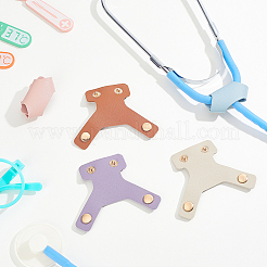 5Pcs 5 Colors PU Leather Stethoscope Case&nbsp;AJEW-ME0003-20