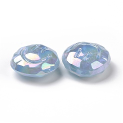Rainbow Iridescent Plating Acrylic Beads&nbsp;LS-OACR-A010-05C