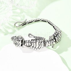 304 Stainless Steel Link Chain Bracelets for Women Men&nbsp;BJEW-P386-07AS