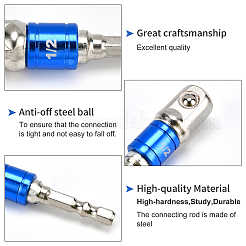 ステンレス製ソケットレンチアダプター1セット  ステンレス鋼色  6.4~7.25x1.1~1.55cm  3個/セット&nbsp;TOOL-GF0002-86P