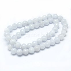 Natural Yellow Jade Beads Strands&nbsp;G-G598-8mm-YXS-01