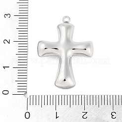 変色しない304ステンレススチールペンダント  クロスチャーム  ステンレス鋼色  29x20x5.5mm  穴：1.6mm&nbsp;STAS-L022-411P