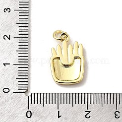 Rack Plating Brass Enamel Pendants&nbsp;KK-A268-02A-G