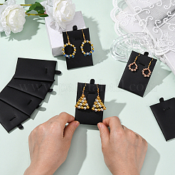 24Pcs PU Leather & Sponge Jewelry Pendant Nceklace Display Cards&nbsp;NDIS-SP0001-03A-01